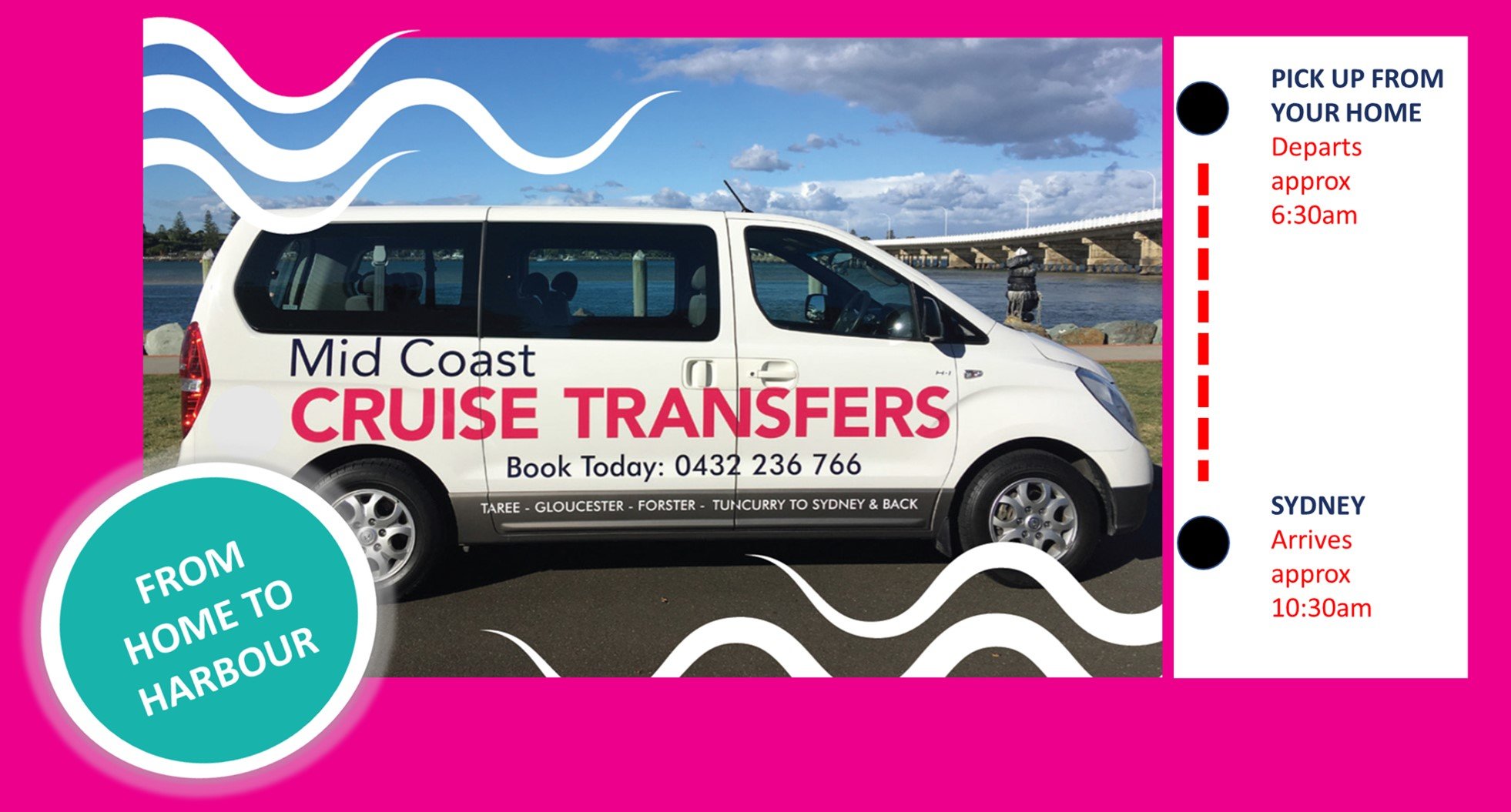 cruise transfer schedule